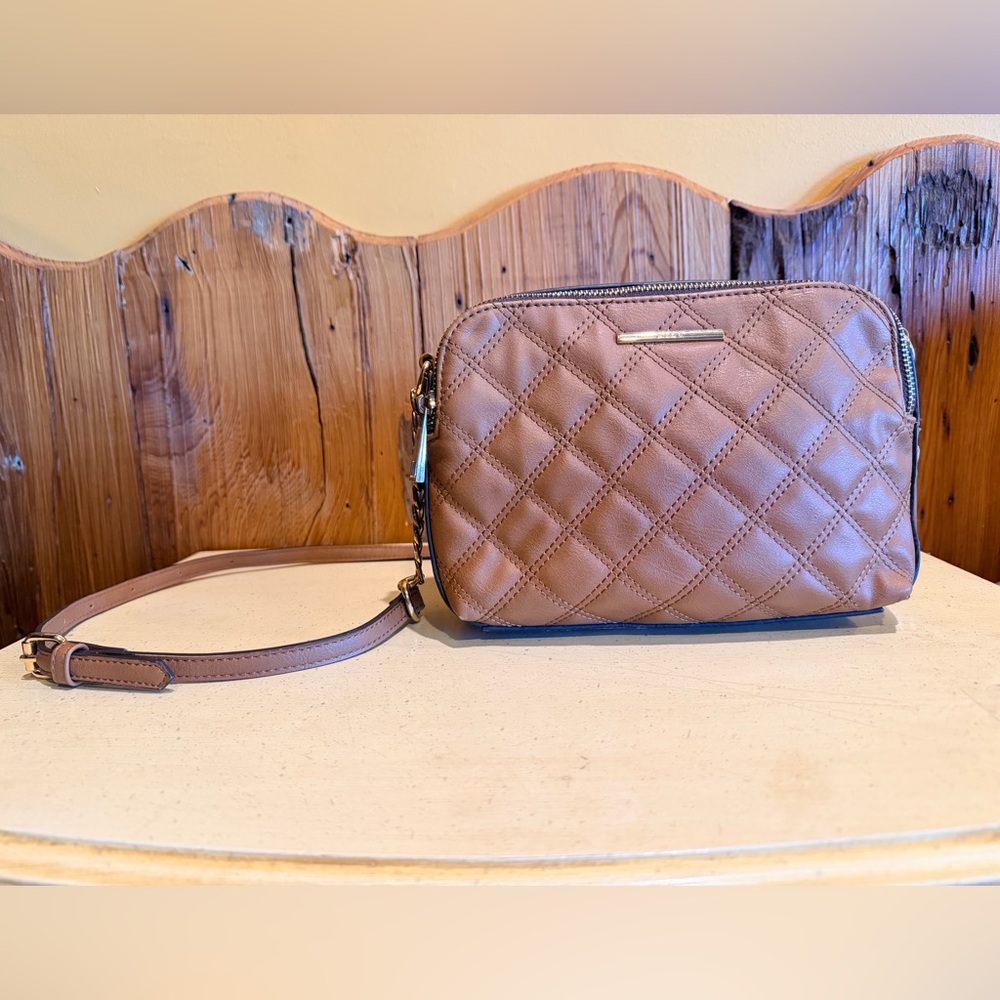 ALDO Quilted Tan Crossbody Bag